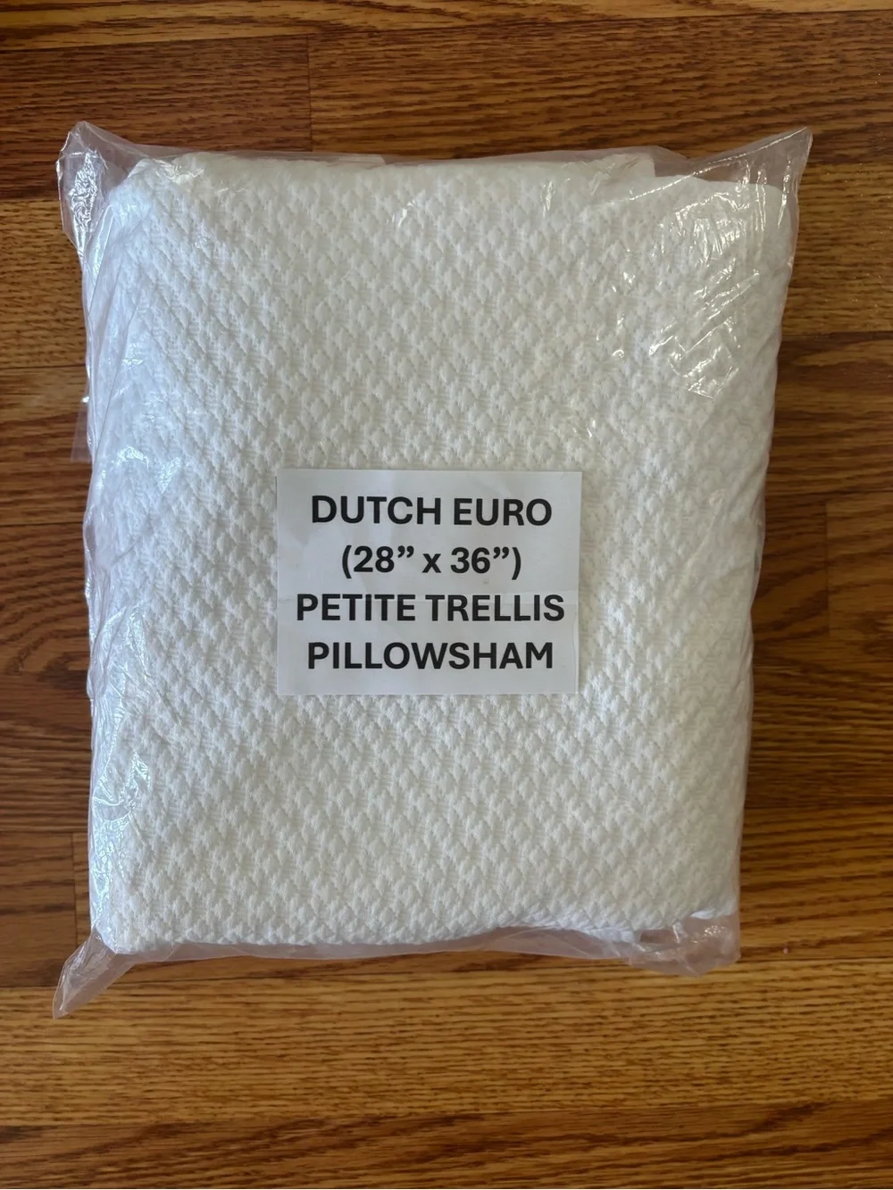 Annie Selke Pine Cone Hill White Dutch Euro Sham 
